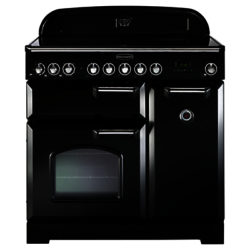 Rangemaster Classic Deluxe 90 Induction Hob Range Cooker Gloss Black